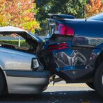 Auto accident involving two cars